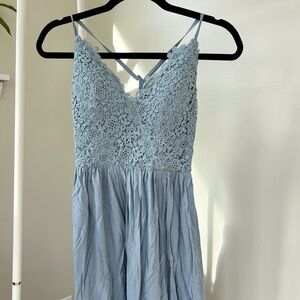Azazie Dusty Blue Dress
